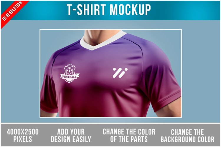 Close-up T-Shirt Mockup example image 1