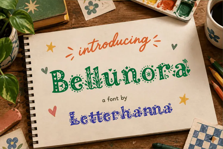Bellunora: The Girly Font That Turns Plain Text Into Art