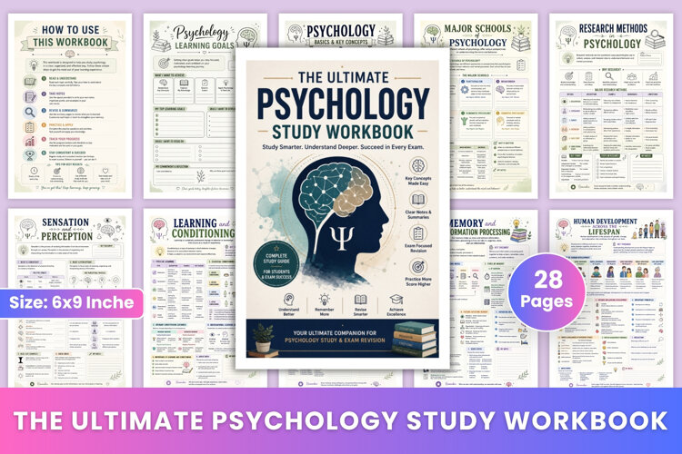 The Ultimate Psychology Study Workbook example image 1