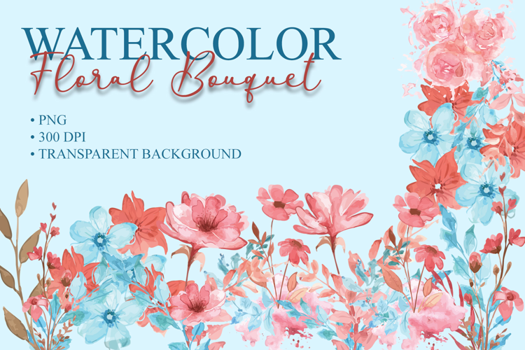 Watercolor Floral Bouquet