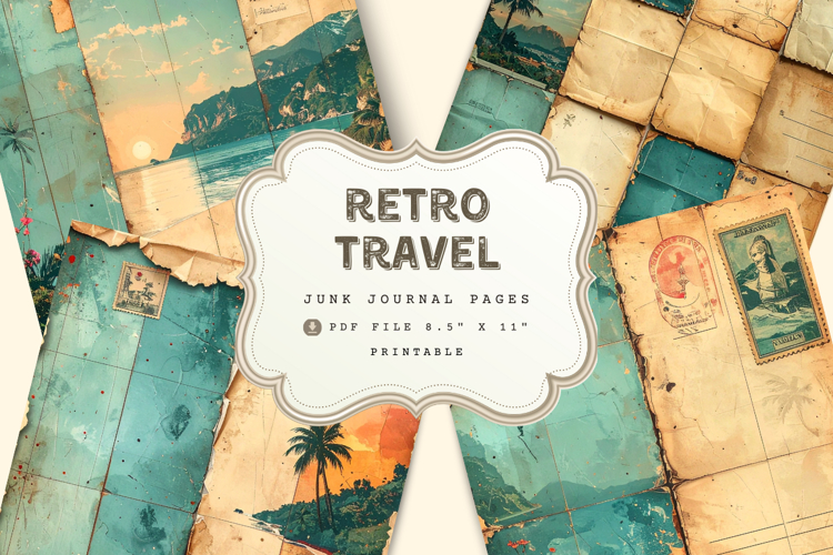 Tetro travel junk journal page