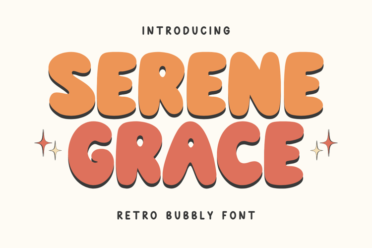 Serene Grace - Pretty Bubblen Font