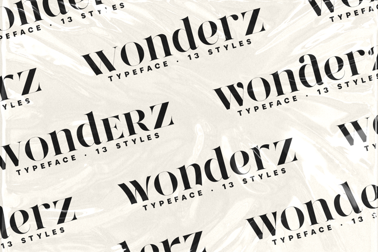 Wonderz Typeface A Modern Serif