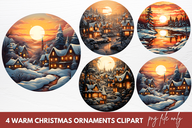 Christmas Ornaments Clipart Image 6