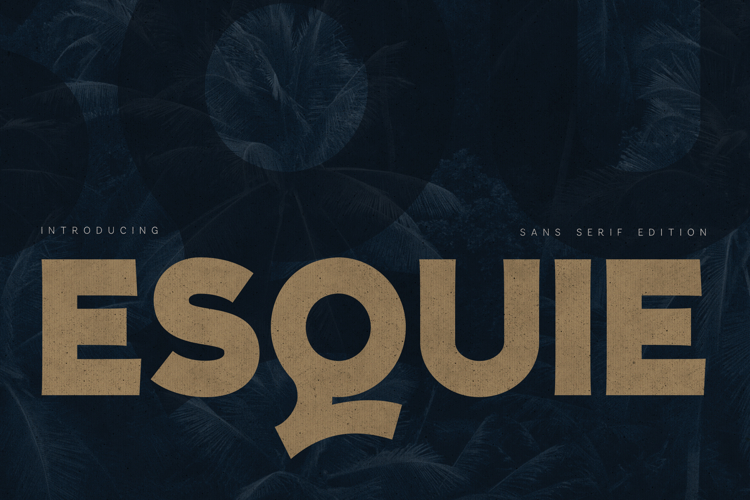 Esquie Modern Bold Sans Serif Font