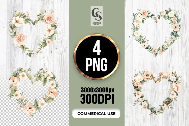 Watercolor Heart Clipart Image 17