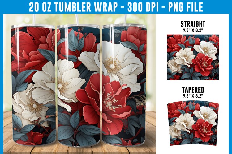 20 Oz Sublimation Tumbler Wrap Image 14