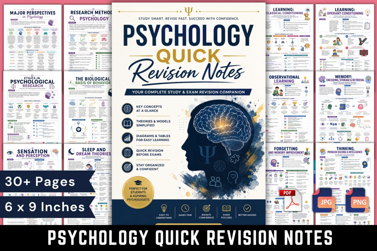 Psychology Quick Revision Notes example image 1