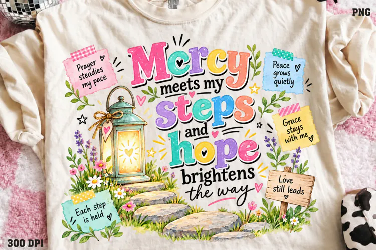 Mercy Rewrote My Story Shirt PNG, Grace Still Leads the Way