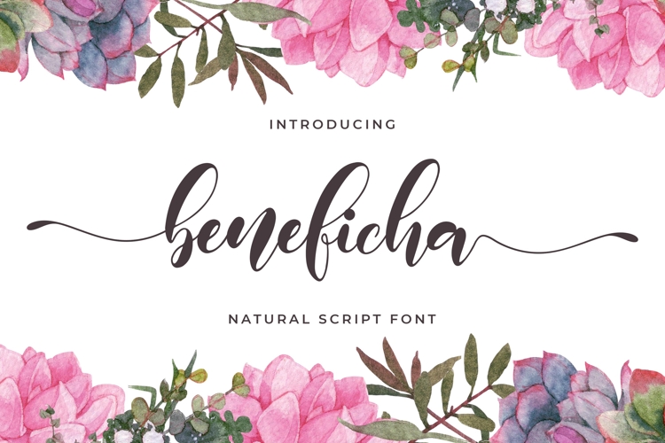 Beneficha - Natural Script Font