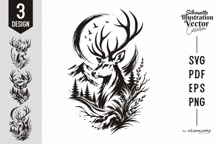 Wildlife Forest Deer Vector