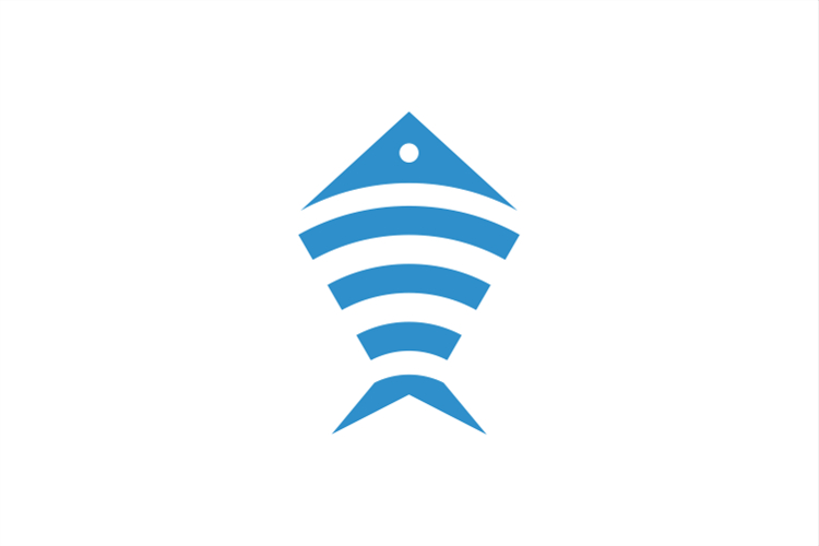 Wifish Wifi Fish Logo Design