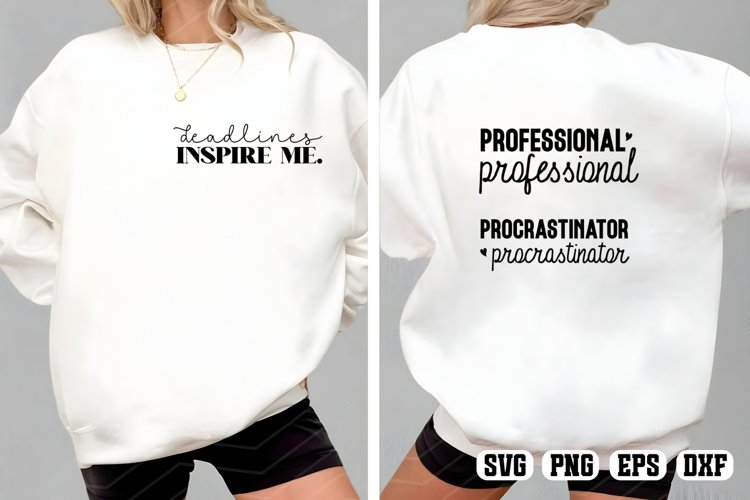 Professional procrastinator SVG PNG
