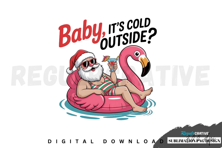 Funny Tropical Christmas, Sarcastic Sublimation PNG
