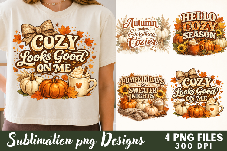 Cozy Looks Good On Me Autumn Sublimation File