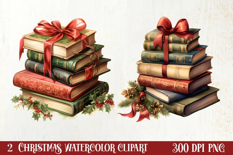 Christmas Reading Sublimation, Christmas Clipart