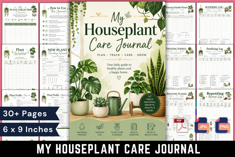 My Houseplant Care Journal example image 1
