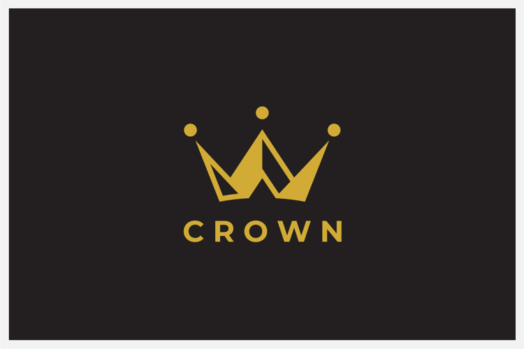 Letter W Crown Logo Design Vector Template example image 1