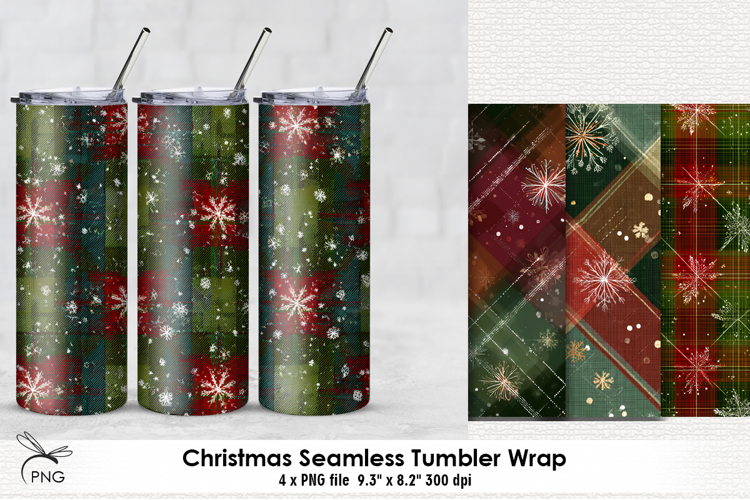 Tumbler Sublimation Design PNG - 4 Variations