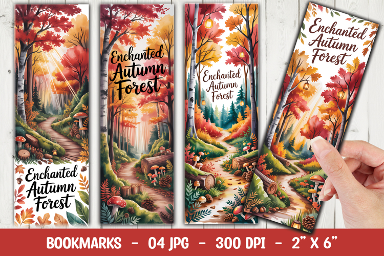 Autumn Forest Bookmark Sublimation