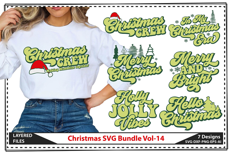 Christmas SVG Bundle, Xmas Svg, Merry Christmas Svg Bundle