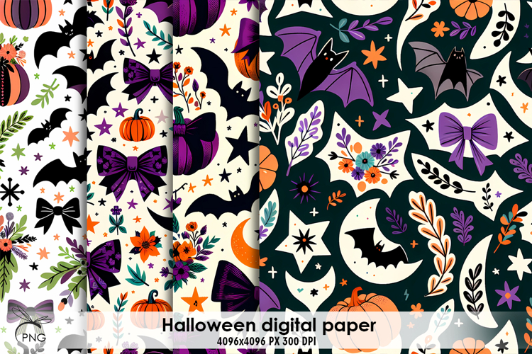 Halloween digital paper