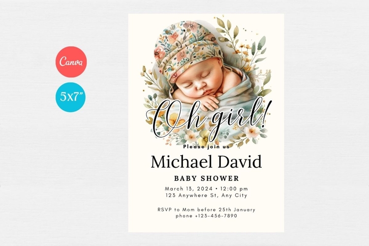 Baby Shower Invitation Template 166