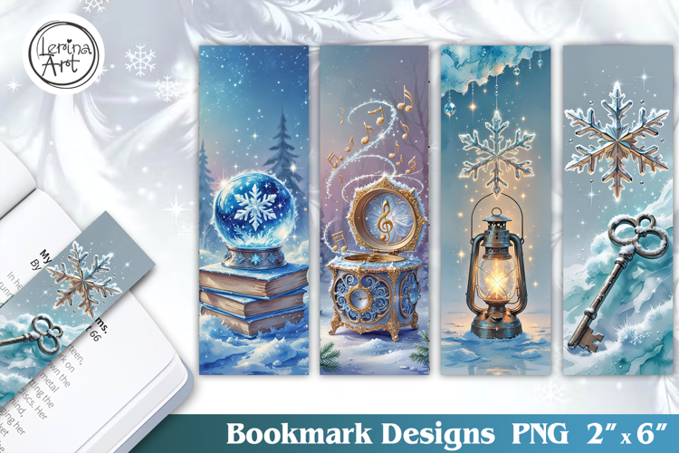 Winter Snow Tale Bookmarks | Printable Bookmark 4 PNG