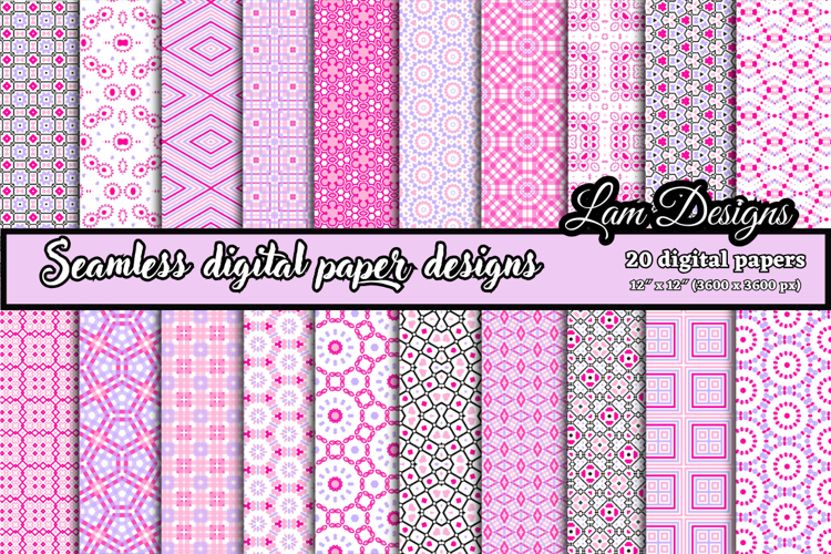 Geometric Seamless digital papers, Seamless pattern