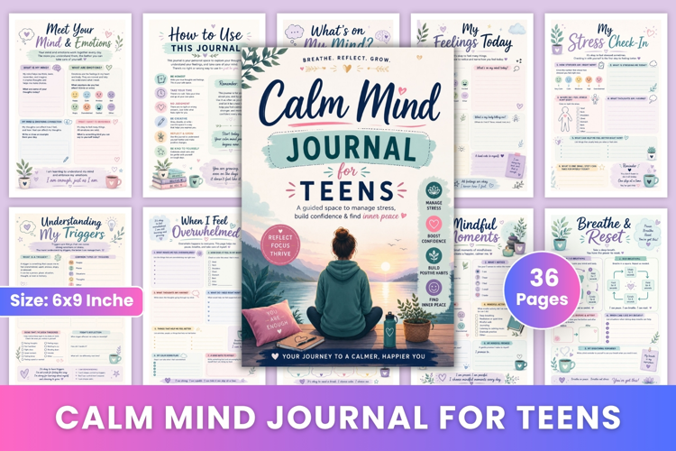 Calm Mind Journal for Teens