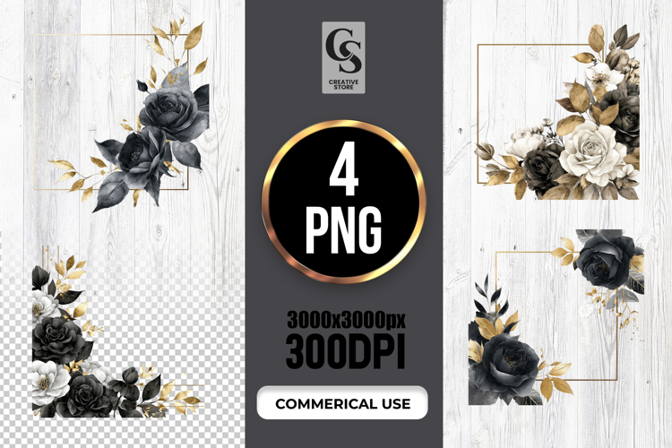 Floral Border Png Image 6