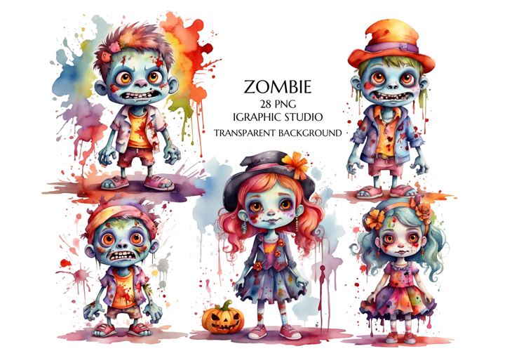 Halloween Zombie Clipart, Funny Halloween Clipart