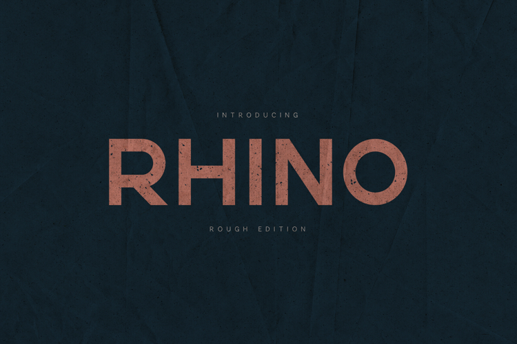 Rhino Rough Bold Distressed Display Font