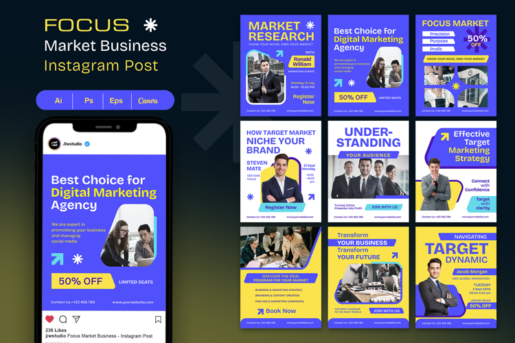 Focus Market Business - Instagram Post