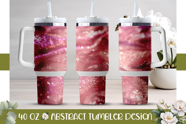 Pink Tumbler Design, Pink 40 Oz Tumbler Sublimation