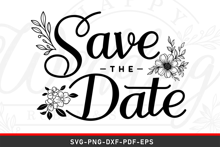 Save the date Wedding Sign SVG File