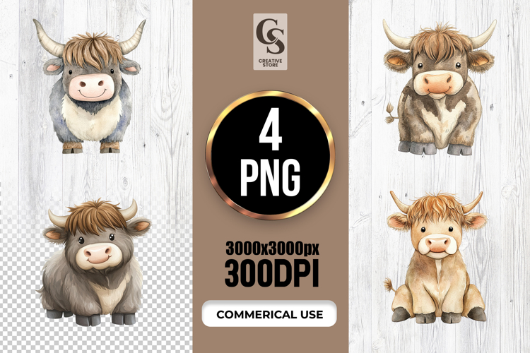 Cute Cow Clipart Image 8