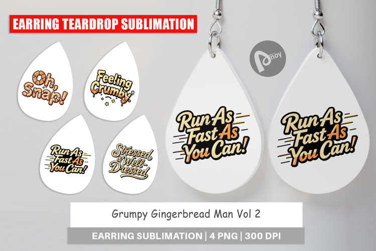 Earring Sublimation Designs Image 24