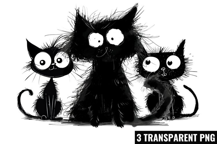 Black Cat Clipart Image 21
