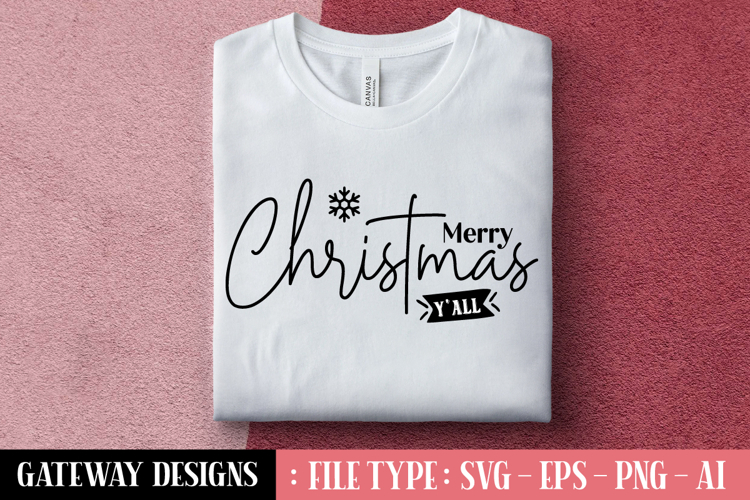 Merry Christmas Y’all svg design