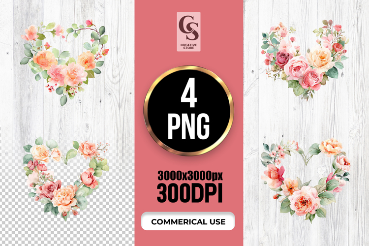 Pink Rose Clipart Image 2