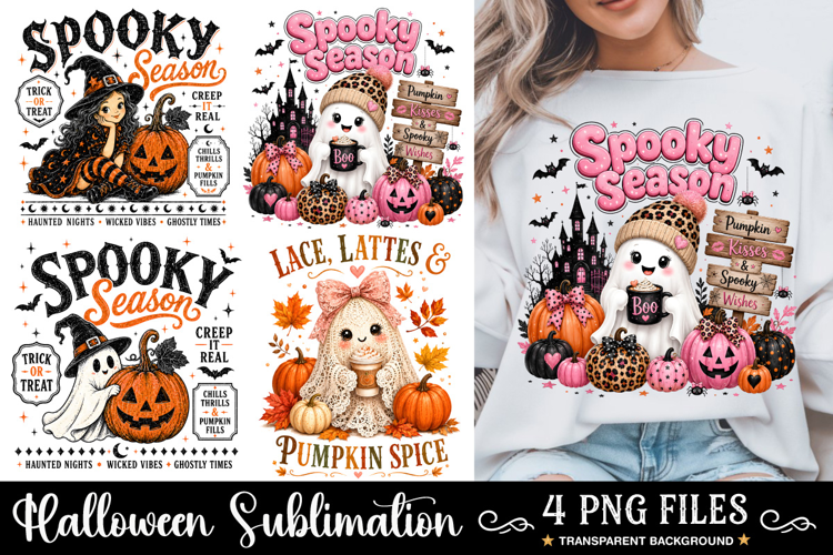 Trending Halloween PNG, Spooky Season PNG, Cute Pumpkin PNG