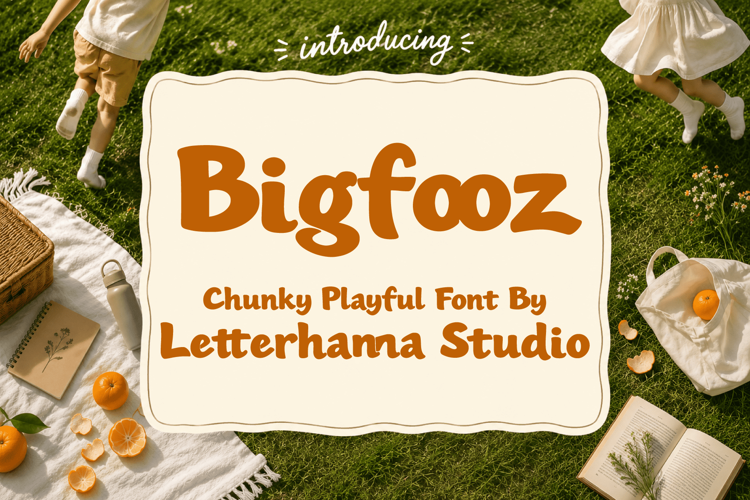 Bigfooz Font: The Playful Chunky Font Every Kids Brand Needs
