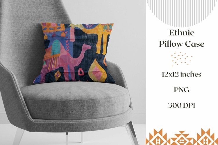 Camel Pillow Case Design, Abstract Pillowcase PNG, Camel PNG example image 1
