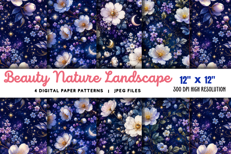 Beauty Nature Landscape Blossoming Trees JPG