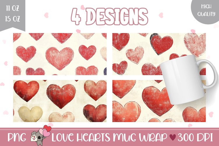 Red Hearts Png Image 12