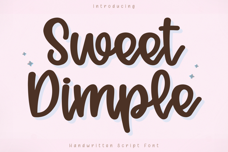 Sweet Dimple - Handwritten Script Font