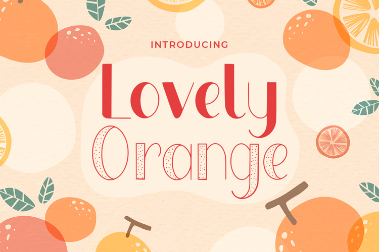 Lovely Orange - Fun Display Playful Sans