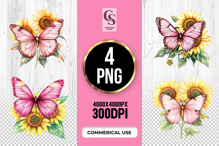 Pink Butterfly Clipart Image 23