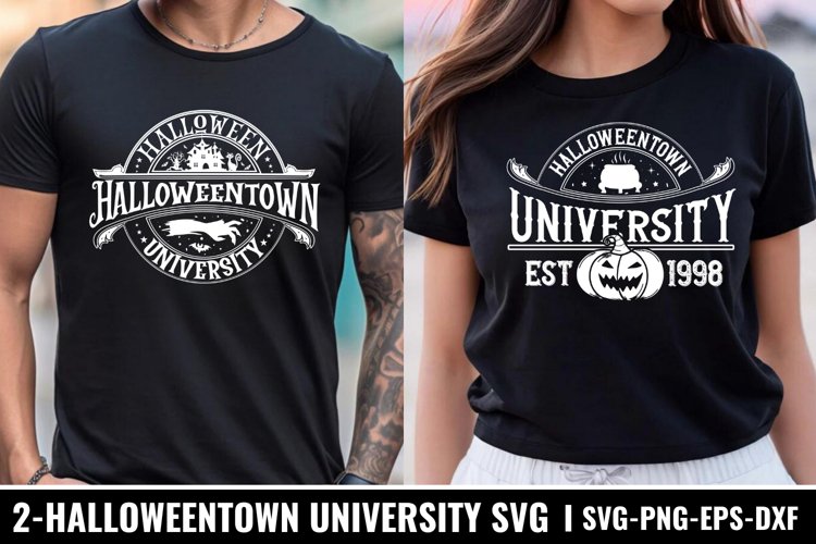 Halloween University SVG, Retro Halloween SVG